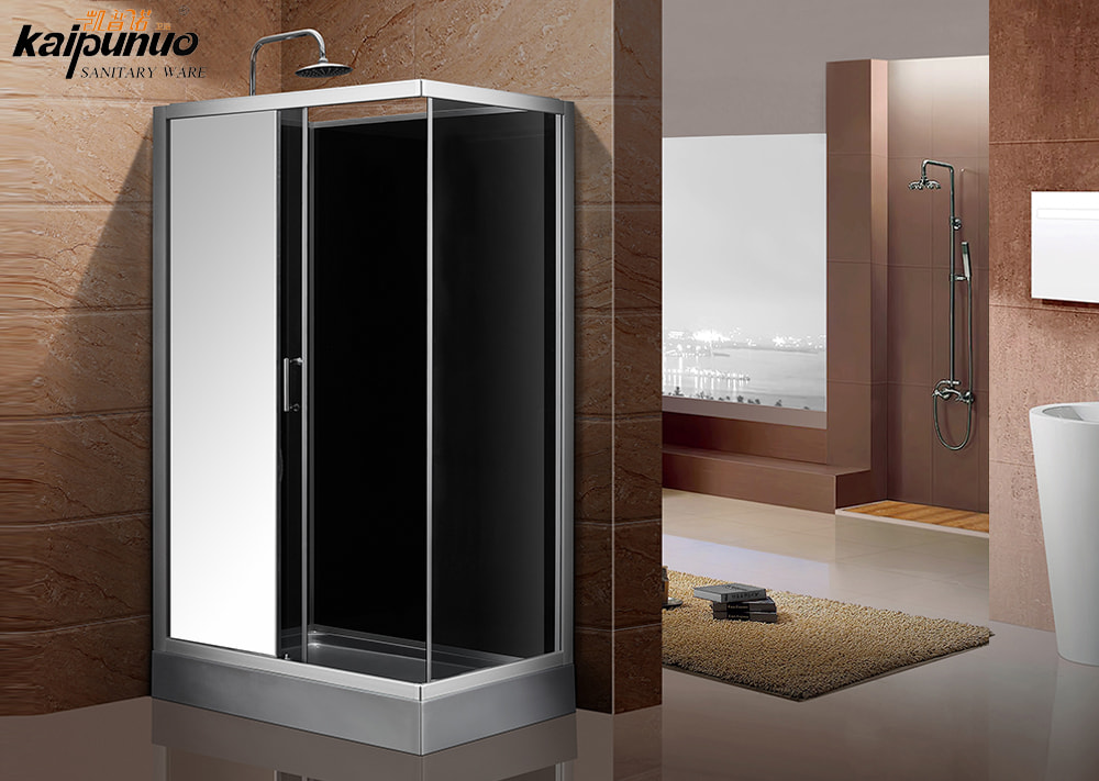 การออกแบบที่เรียบง่ายห้องอาบน้ำกระจกบานเลื่อนขนาดใหญ่